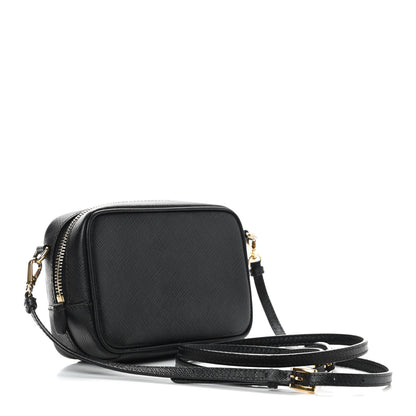 Prada Saffiano Lux Small Camera Crossbody Bag Black 3 of 10