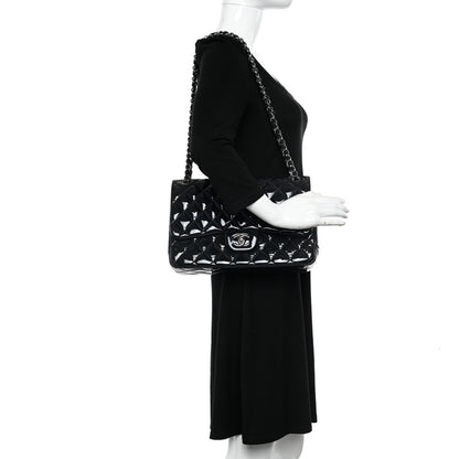 Chanel Patent Quilted Jumbo Double Flap Navy 2 of 11