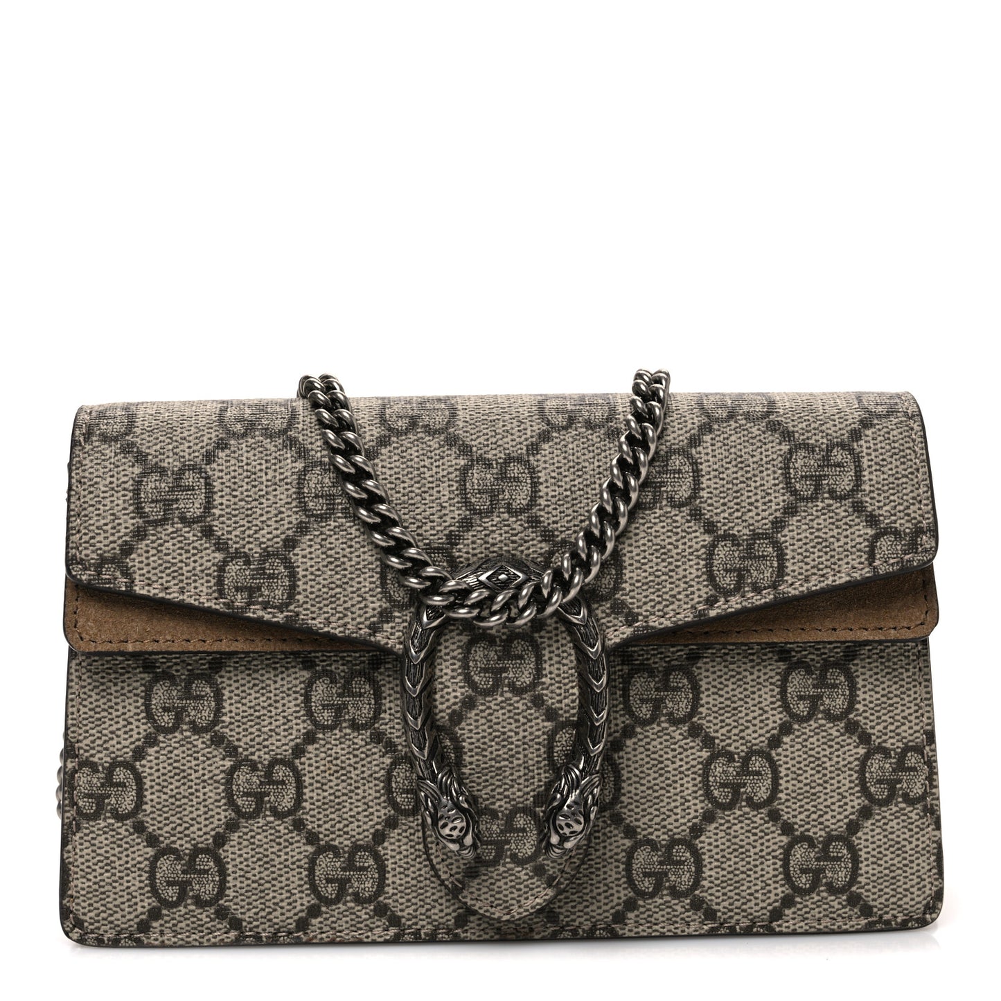 GG Supreme Monogram Super Mini Dionysus Shoulder Bag Taupe