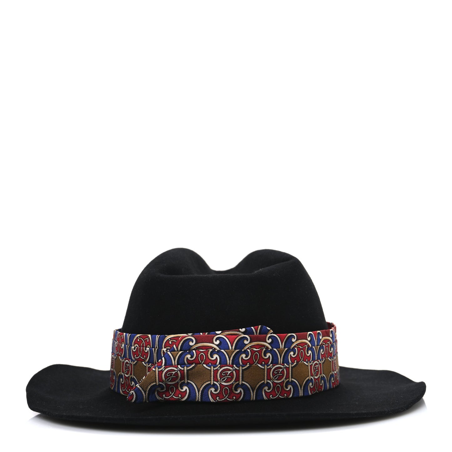 Rabbit Fur Scarf Fedora M Black