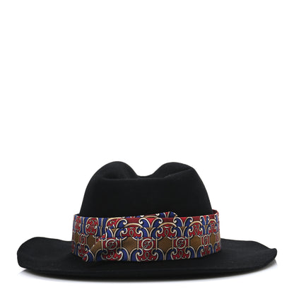 Fendi Rabbit Fur Scarf Fedora M Black 6 of 8