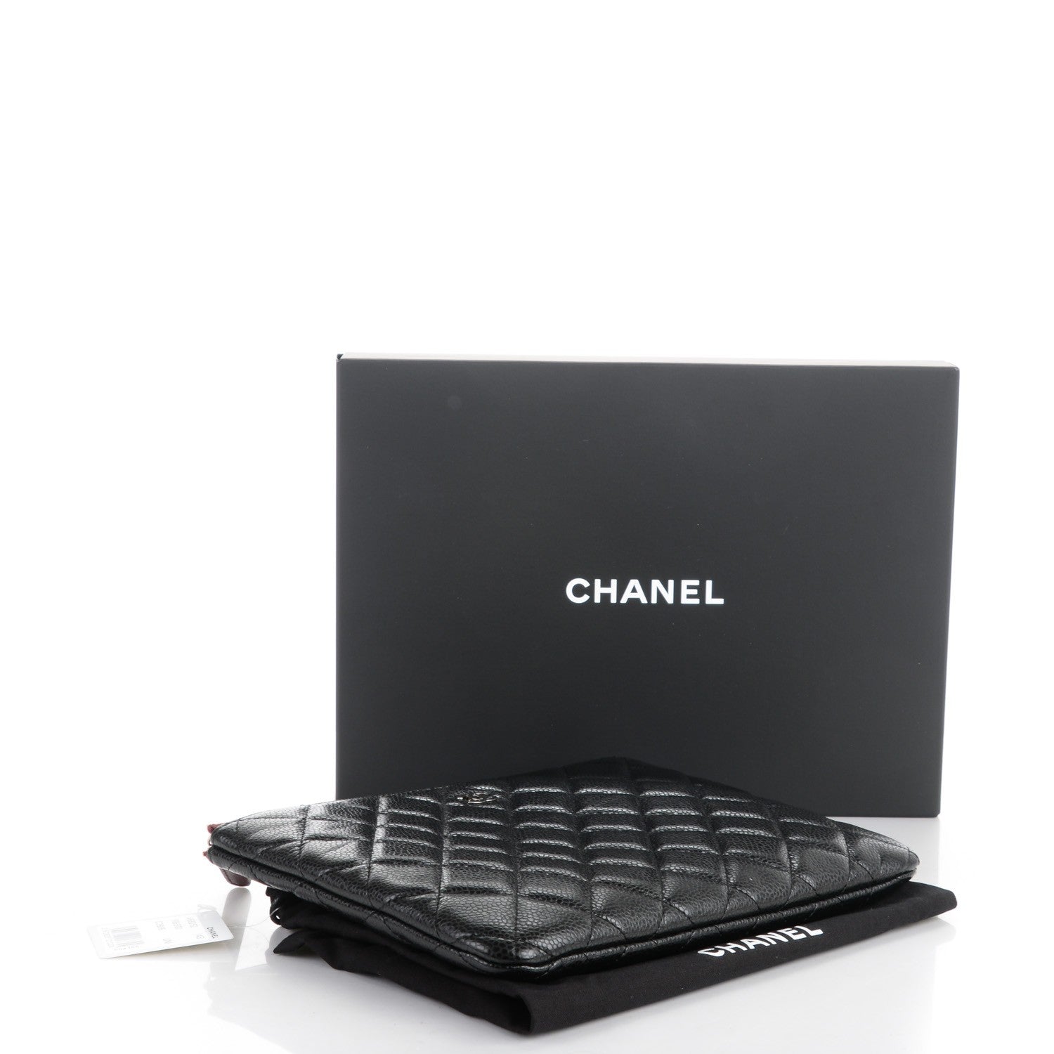 Chanel Caviar Quilted Medium Cosmetic Case Black 4 of 7