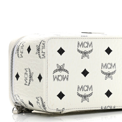 MCM Visetos Vanity Case White 9 of 10