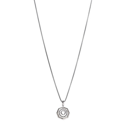 David Yurman Sterling Silver Diamond Stax Pendant Necklace 1 of 5