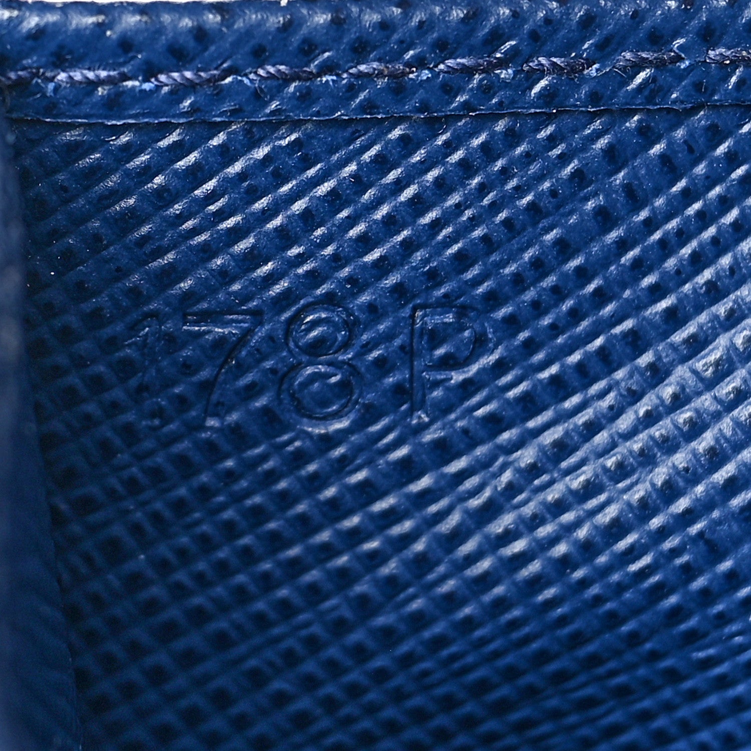 Prada Saffiano Card Holder Bleuette 7 of 11