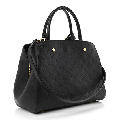 Louis Vuitton Empreinte Montaigne MM Black 3 of 10