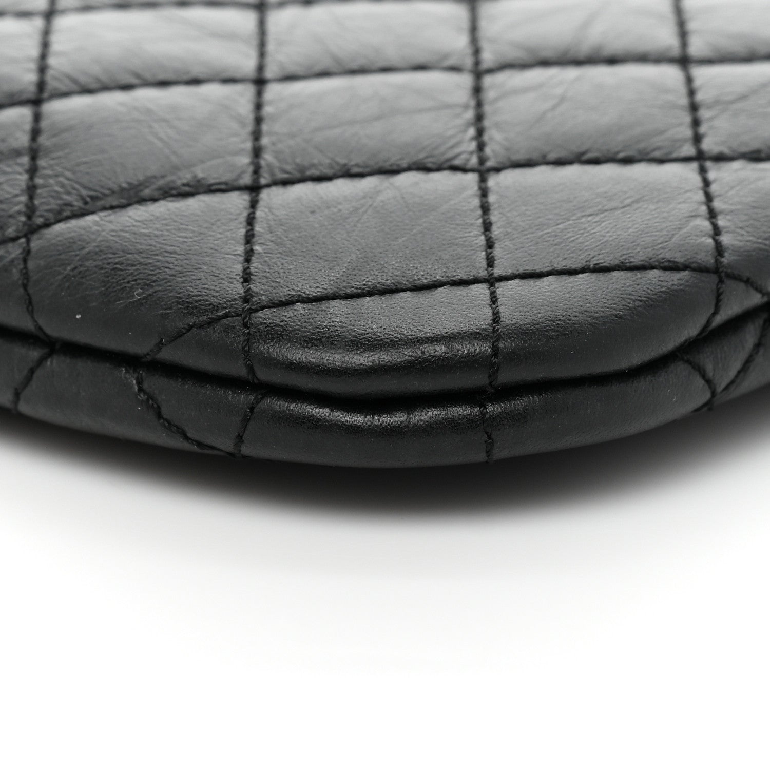 Chanel Aged Calfskin Quilted Crossbody Bag Black 8 of 12