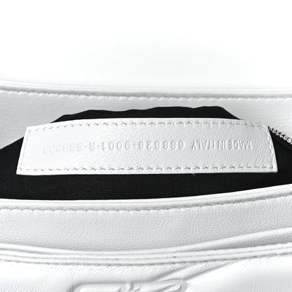 Balenciaga Nappa BB Monogram Embossed Medium Triplet Bag White 8 of 11