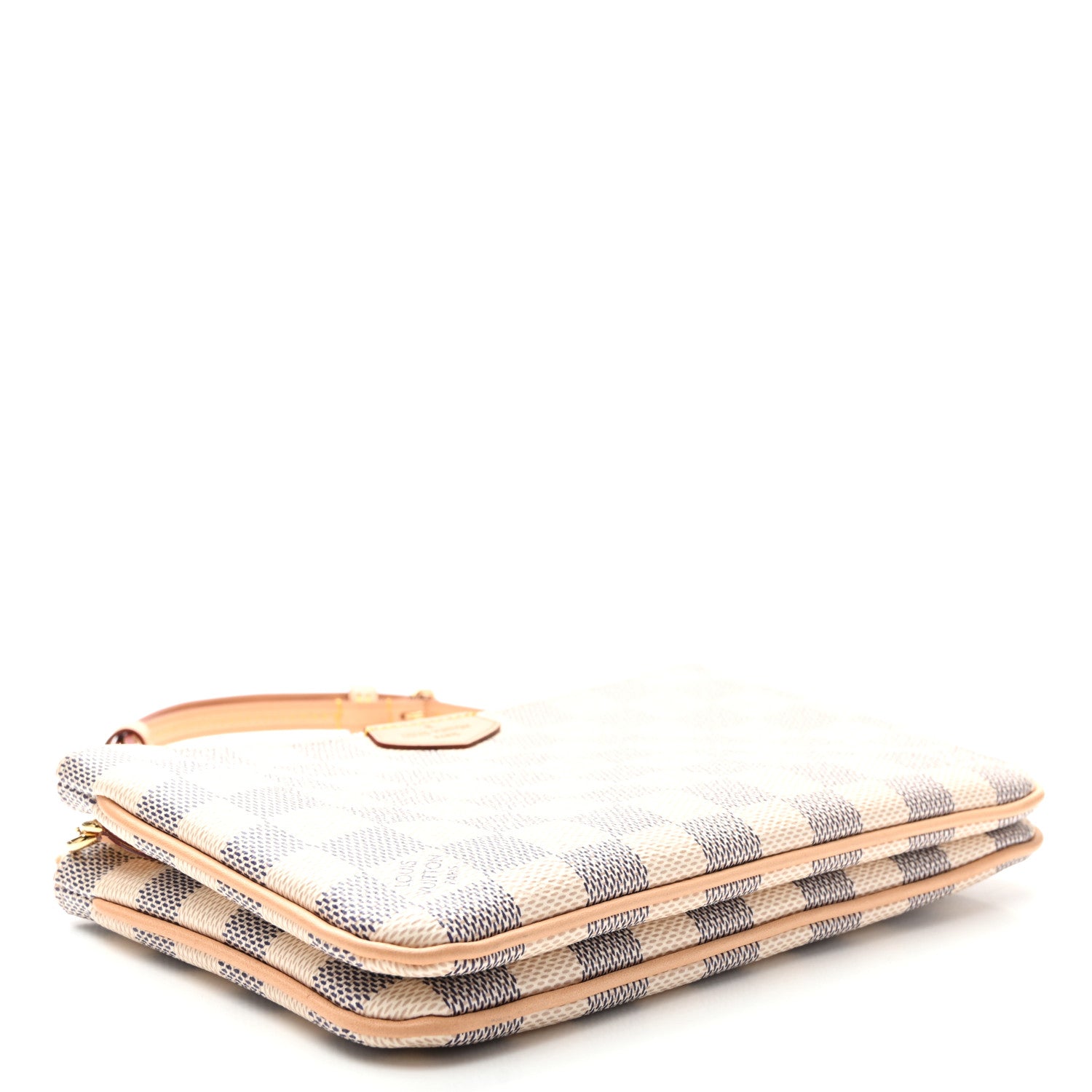 Louis Vuitton Damier Azur Double Zip Pochette 4 of 10