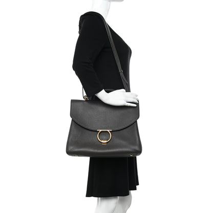 Salvatore Ferragamo Calfskin Medium Margot Top Handle Satchel Flannel 2 of 12