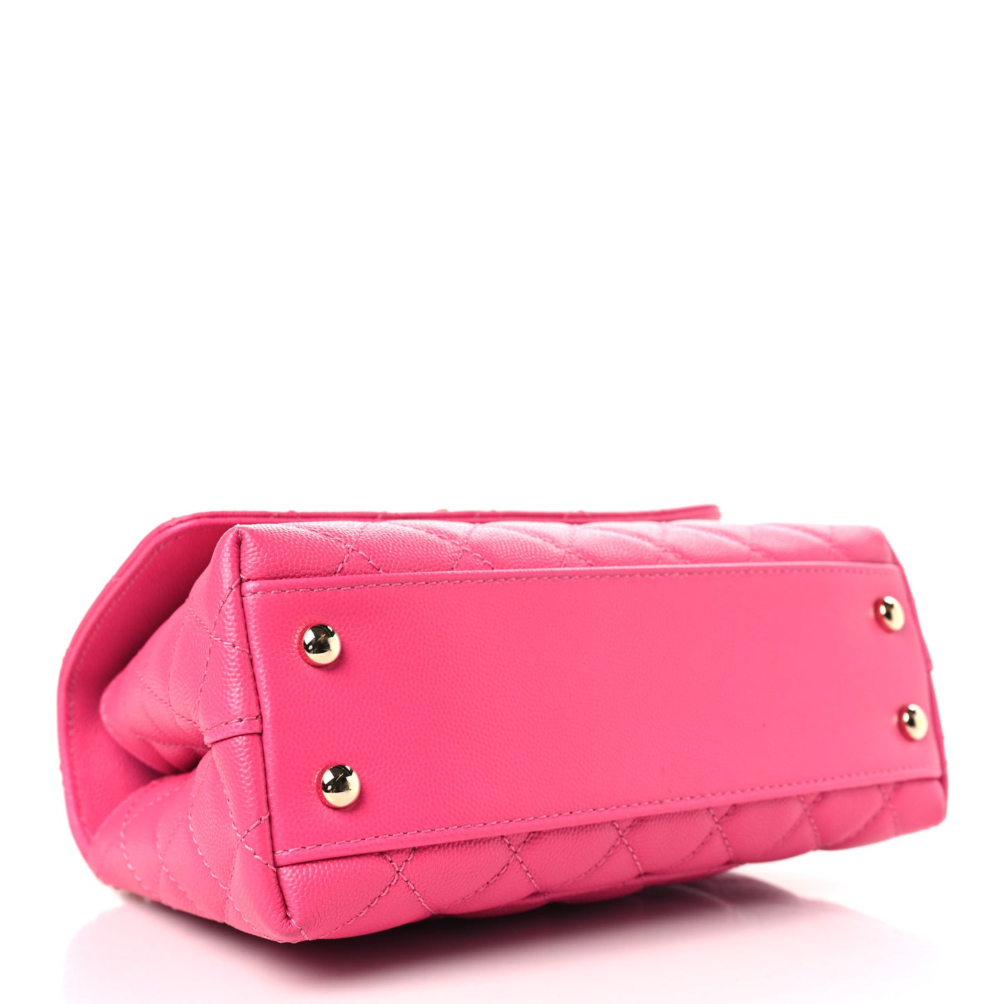 Caviar Quilted Mini Coco Handle Flap Rose