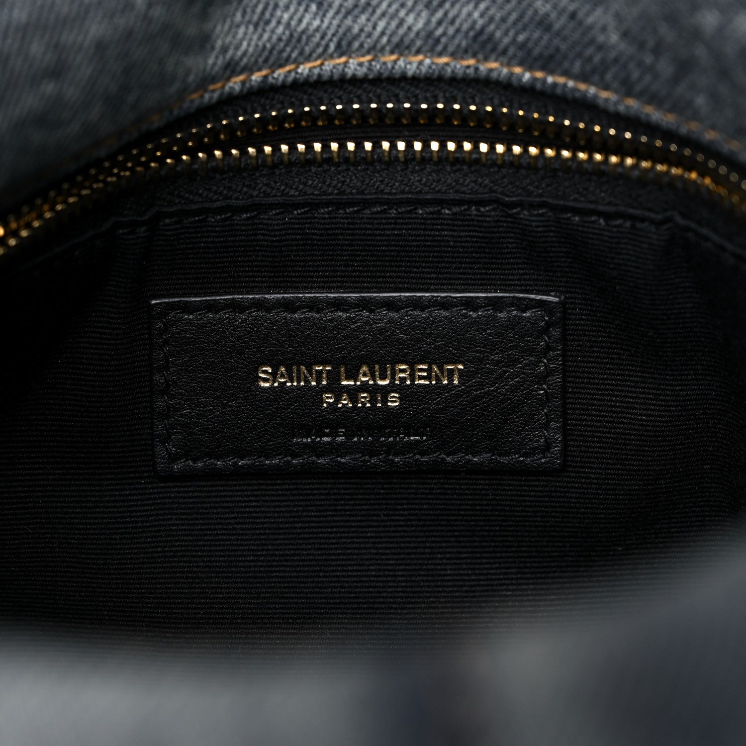 Saint Laurent Denim Quilted Small Loulou Puffer Monogram Chain Satchel Blue Cinnamon 6 of 11