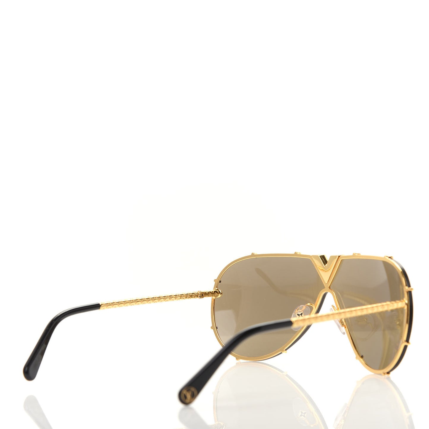 Metal LV Drive Sunglasses Z0897W Black Gold
