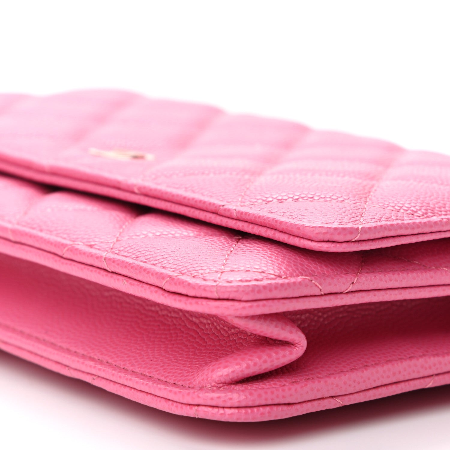 Chanel Caviar Quilted Wallet On Chain WOC Pink 11 of 12