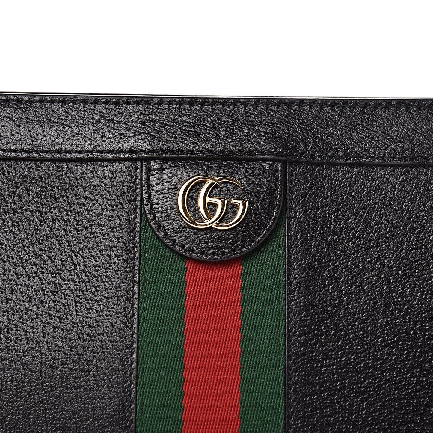 Calfskin GG Web Small Ophidia Chain Shoulder Bag Black