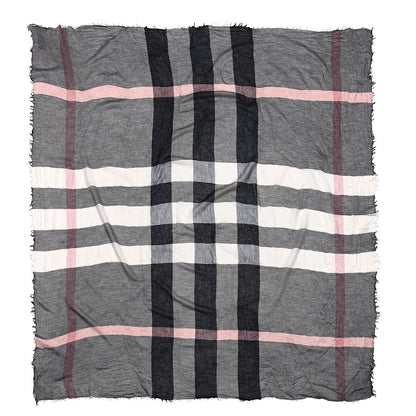 Burberry Modal Wool Giant Check Scarf Dark Trench 1 of 3