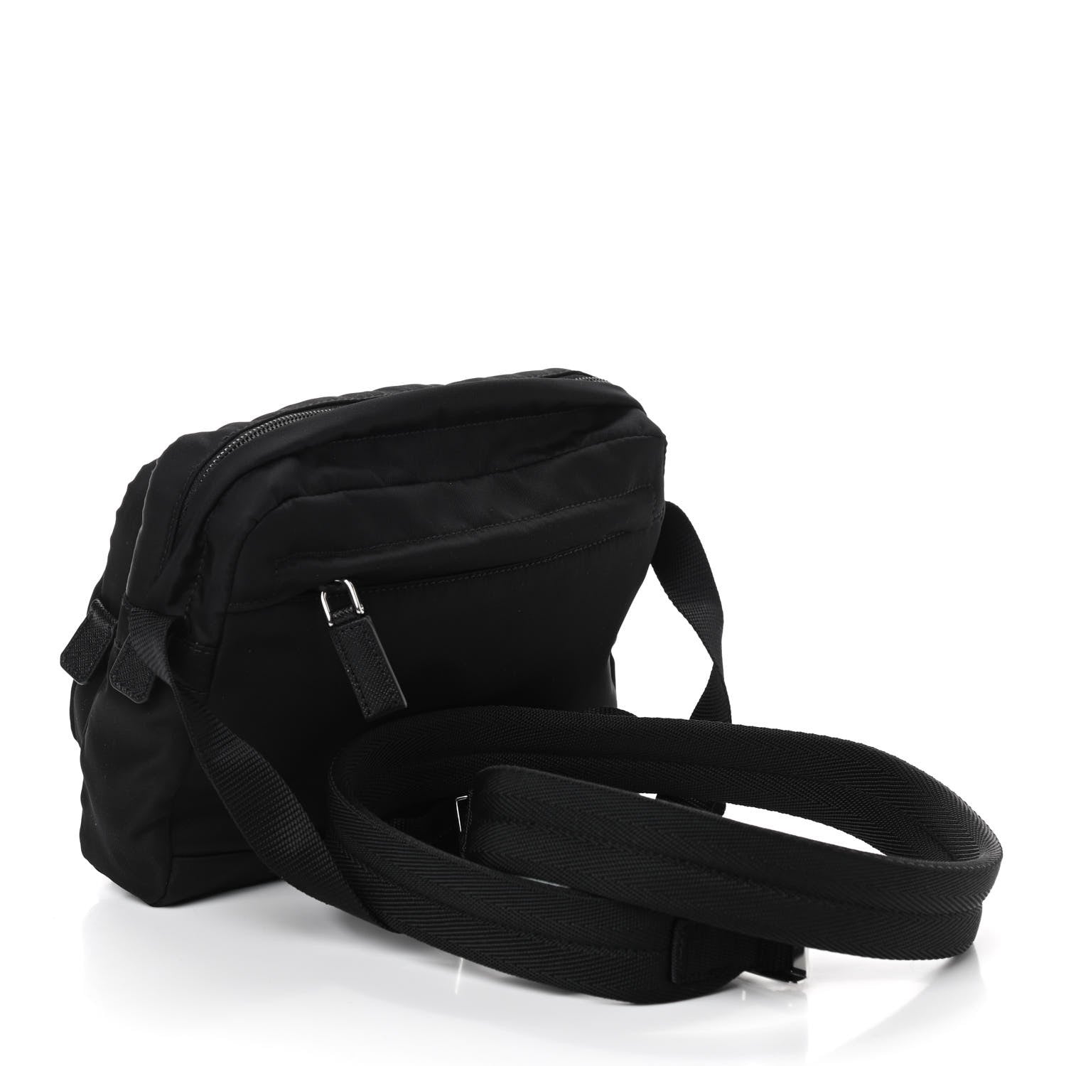 Prada Tessuto Nylon Montagna Messenger Bag Black 3 of 9
