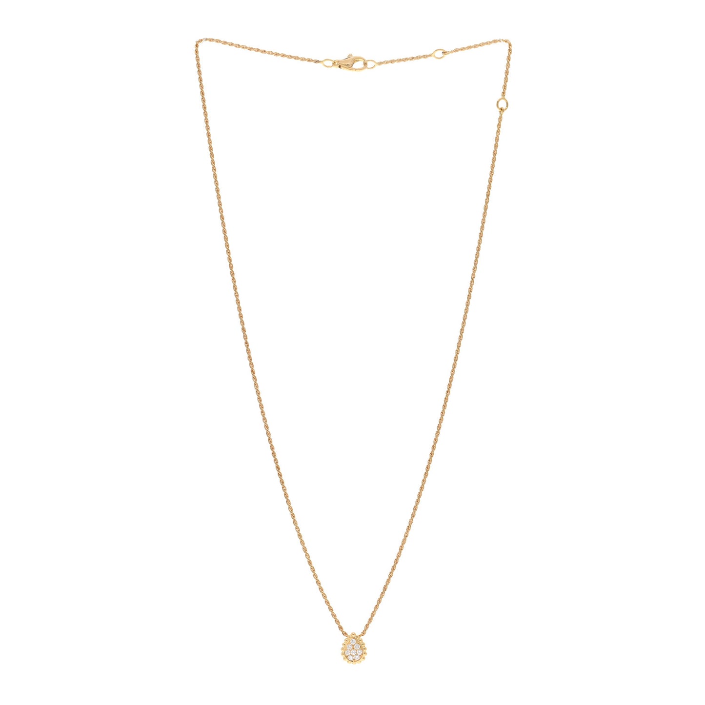 18K Yellow Gold Diamond XS Serpent Boheme Necklace