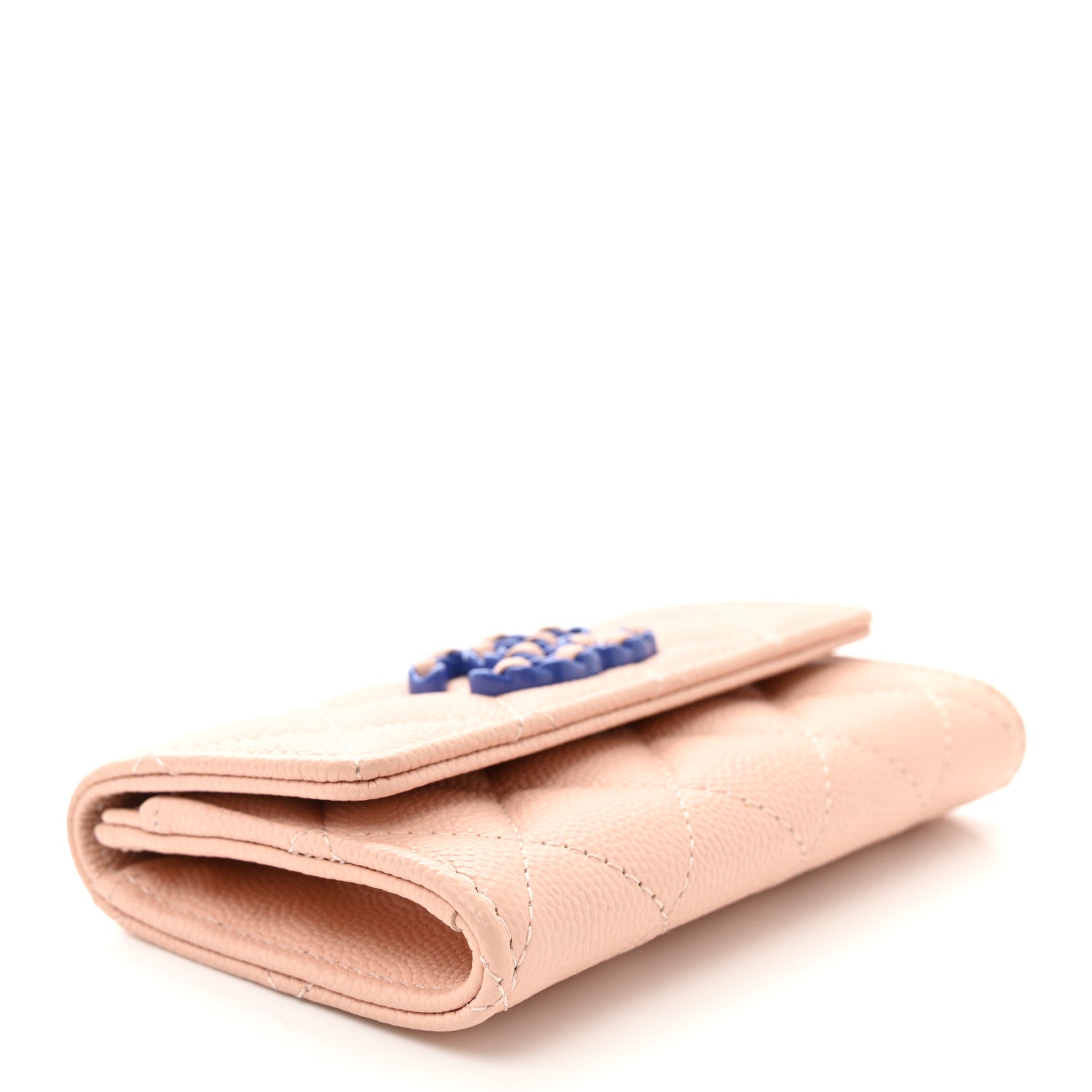 Chanel Caviar Quilted Chain CC Flap Card Holder Light Pink 3 of 9