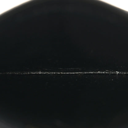 Saint Laurent Grain De Poudre Matelasse Chevron Monogram Credit Card Case Black 5 of 9