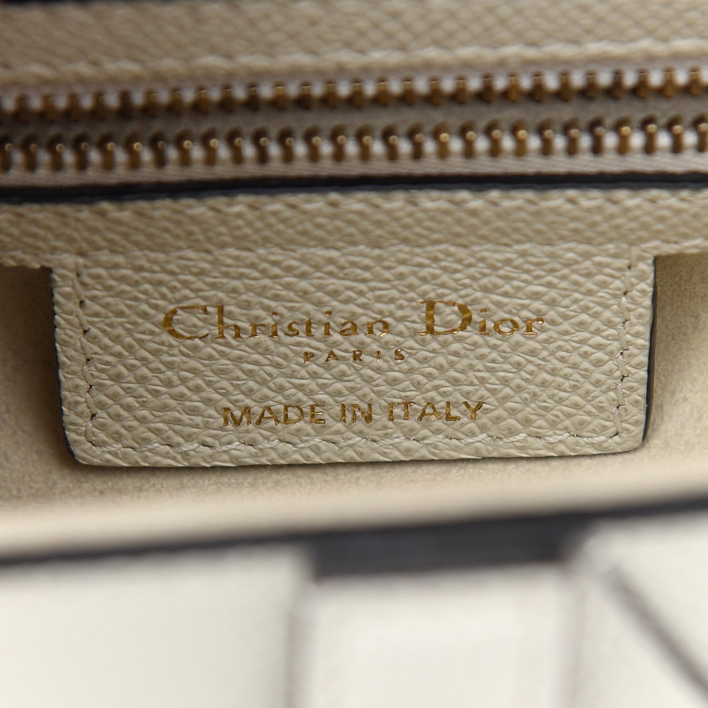 Grained Calfskin Saddle Bag White
