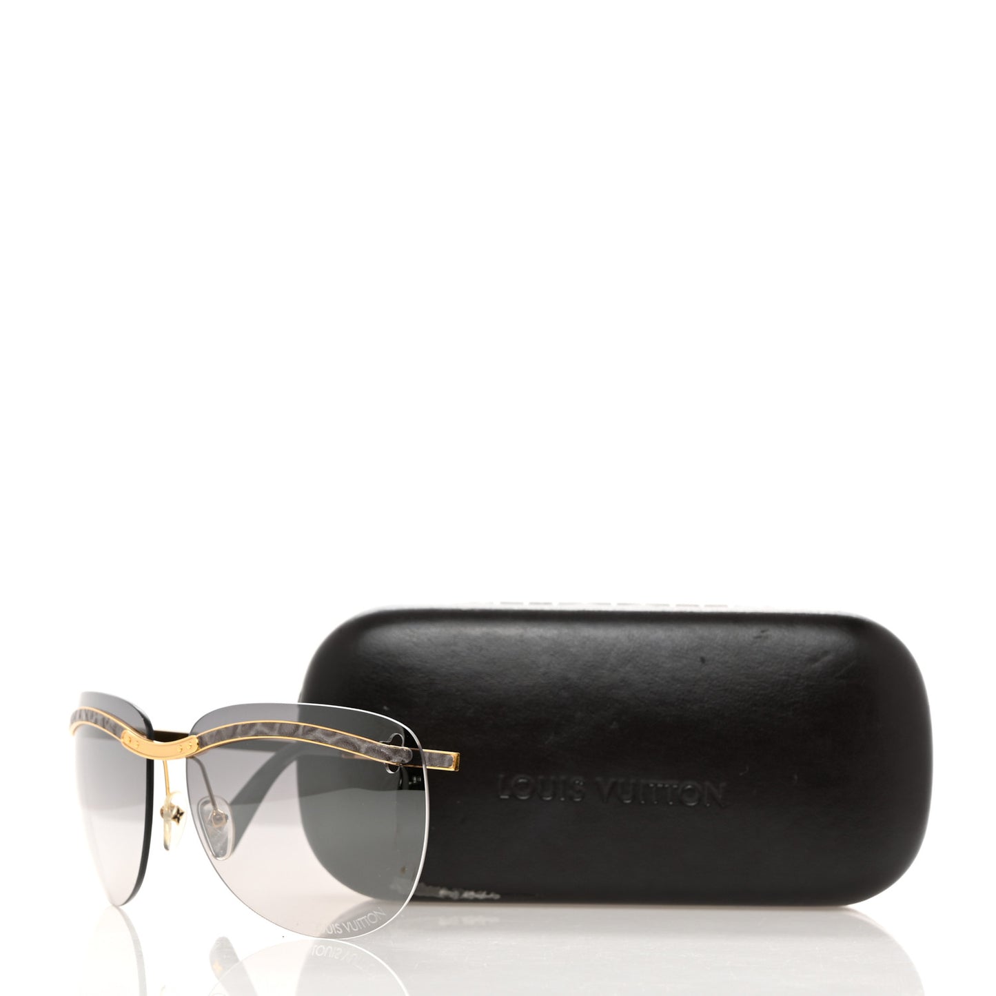 Metal Rimless Sunglasses Z0223U Gold