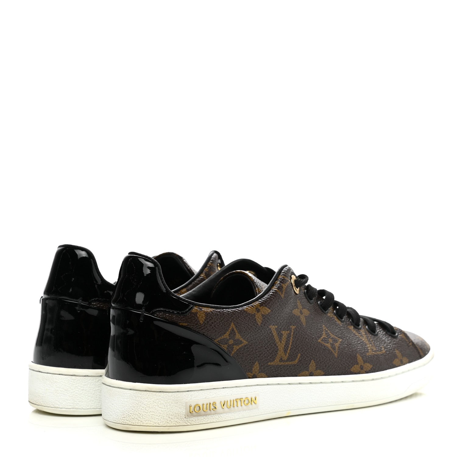 Louis Vuitton Patent Monogram Frontrow Sneakers 39 4 of 11