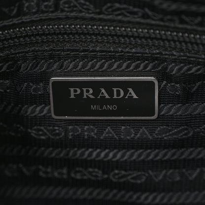 Prada Tessuto Nylon Studded New Vela Shoulder Bag Black Fuoco 6 of 9