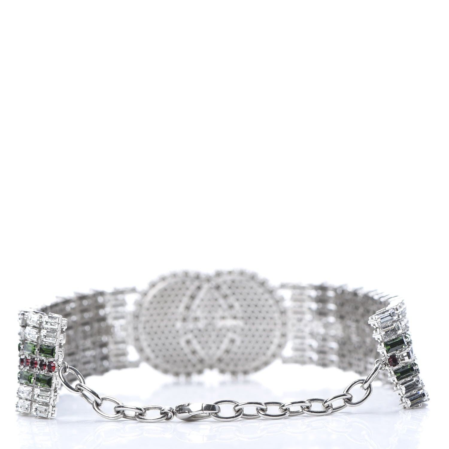 Gucci Crystals Double G Web Tennis Choker Necklace Multicolor 3 of 5