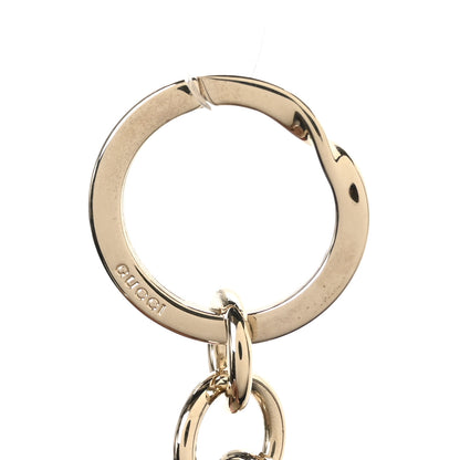 Gucci Metallic Pebbled Calfskin GG Key Charm Golden Beige 4 of 4