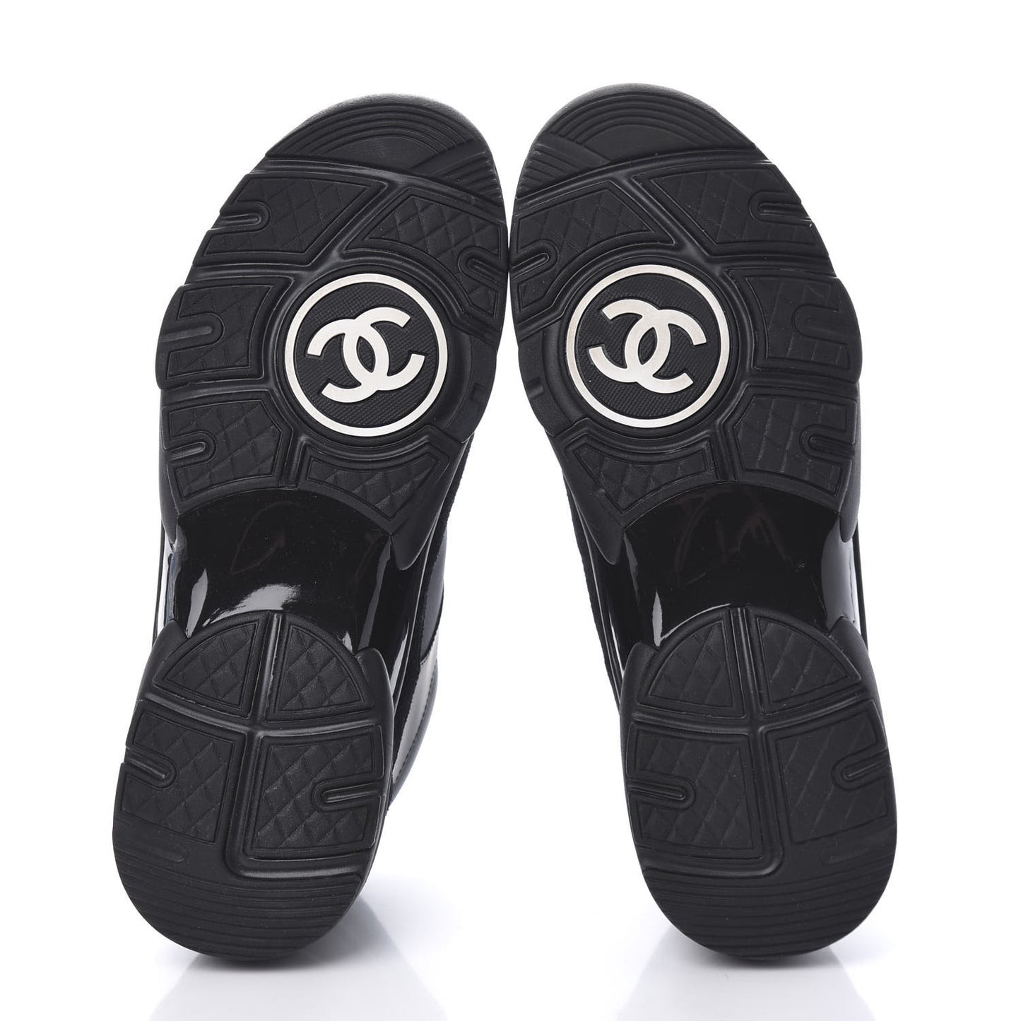 Toile Suede Calfskin CC Sneakers 39 Black
