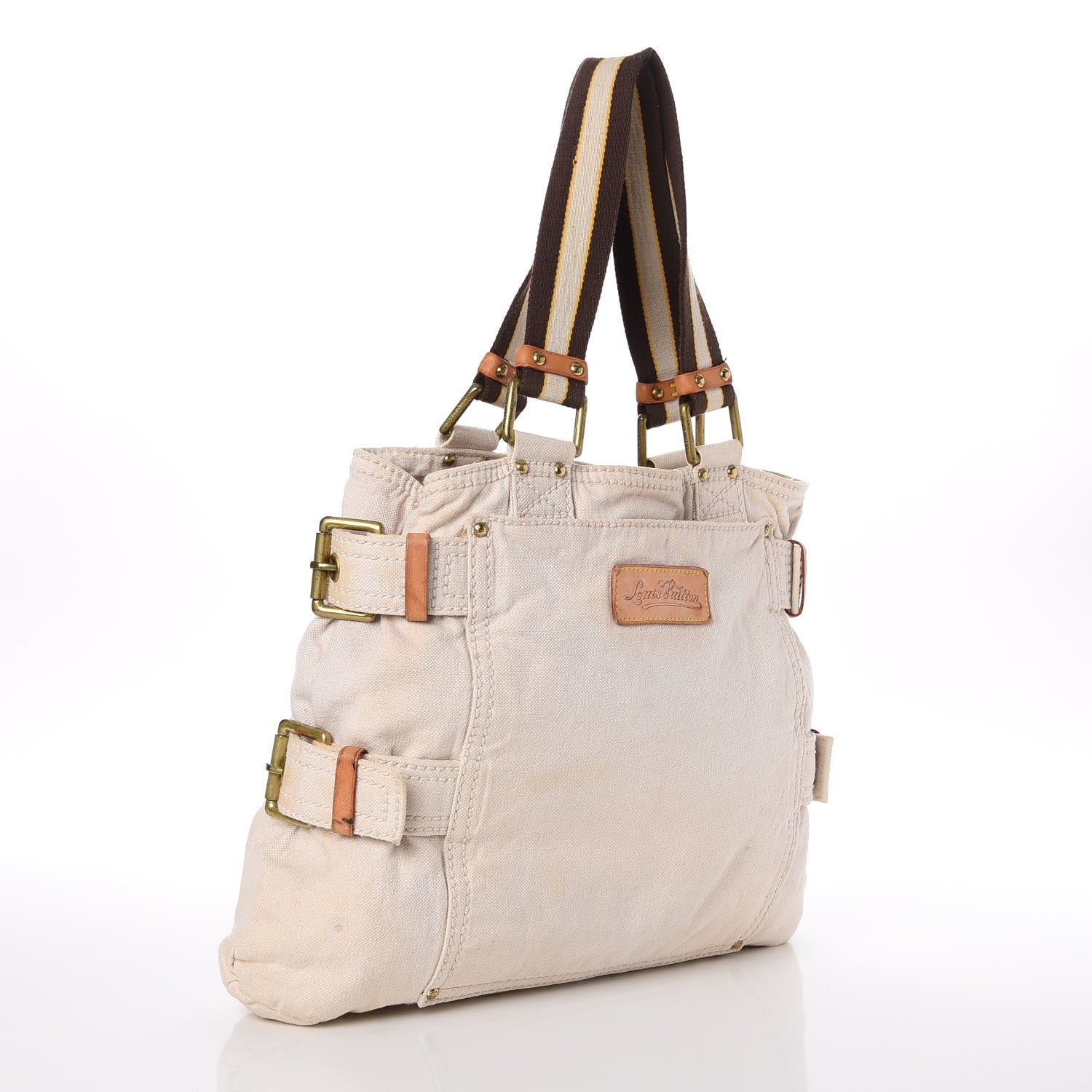 Louis Vuitton Toile Globe Shopper Cabas MM Red 3 of 7