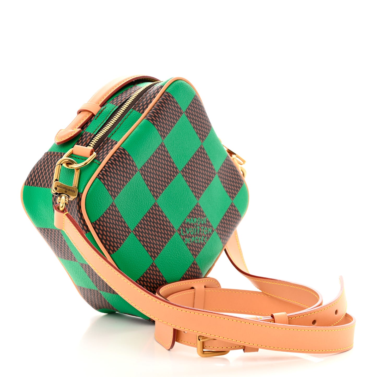 Damier Pop Chess Messenger Green
