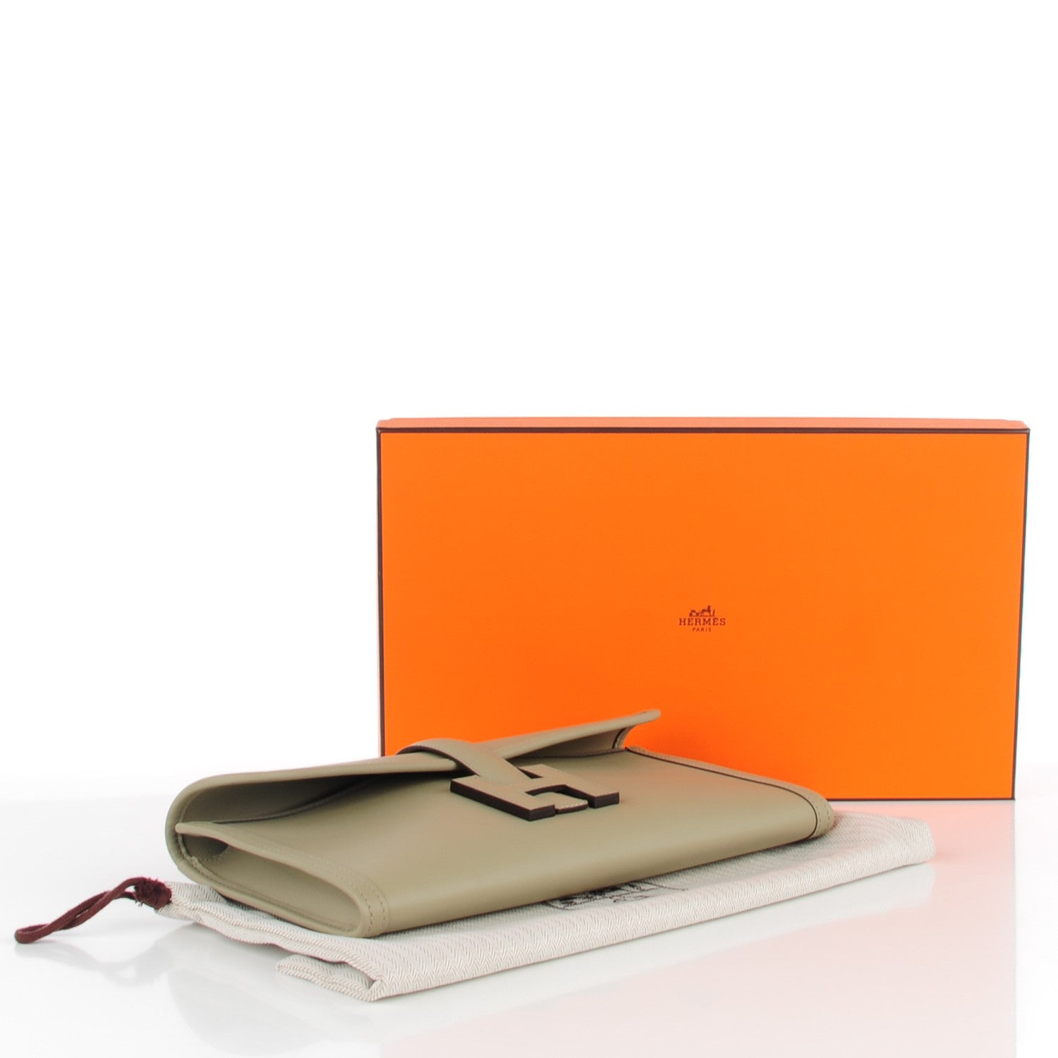 Hermes Veau Swift Jige Elan 29 Clutch Sauge 4 of 7