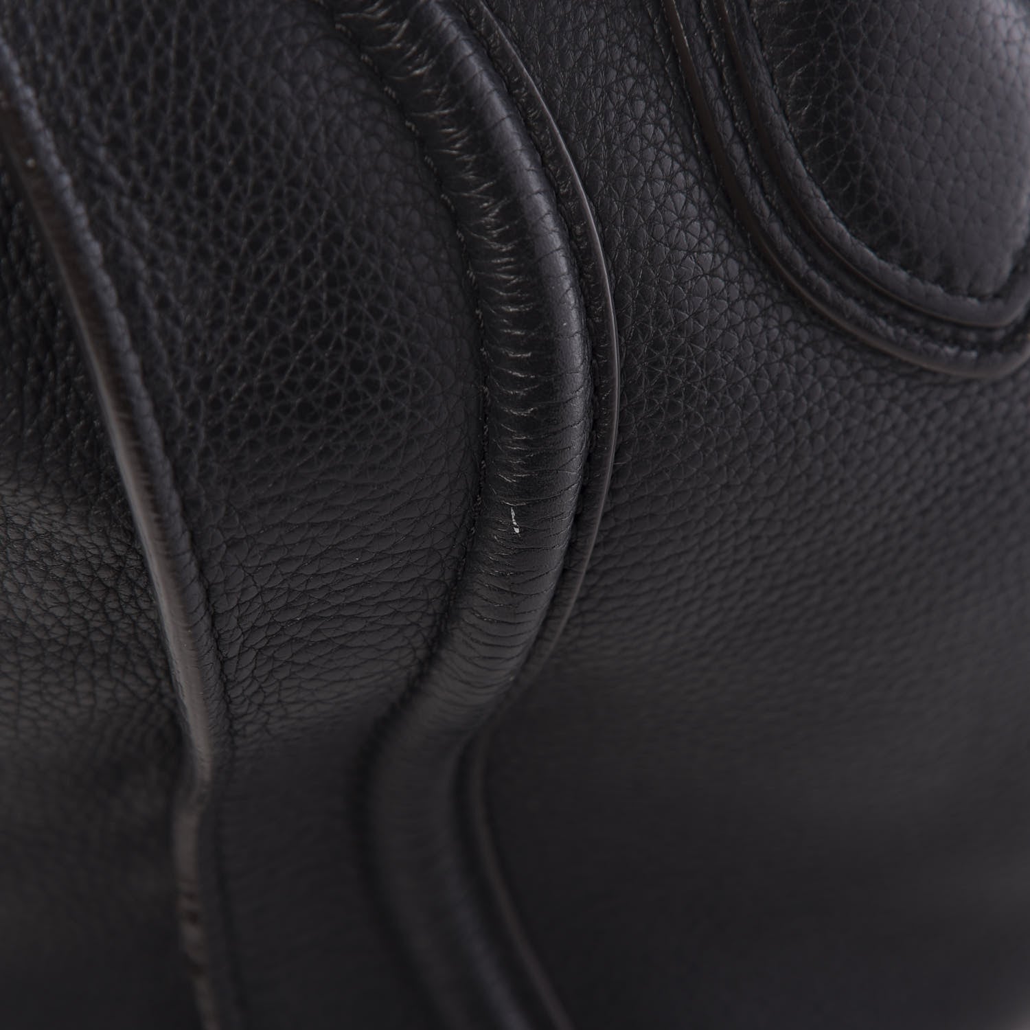 Celine Drummed Calfskin Mini Luggage Black 13 of 13