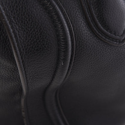 Celine Drummed Calfskin Mini Luggage Black 13 of 13