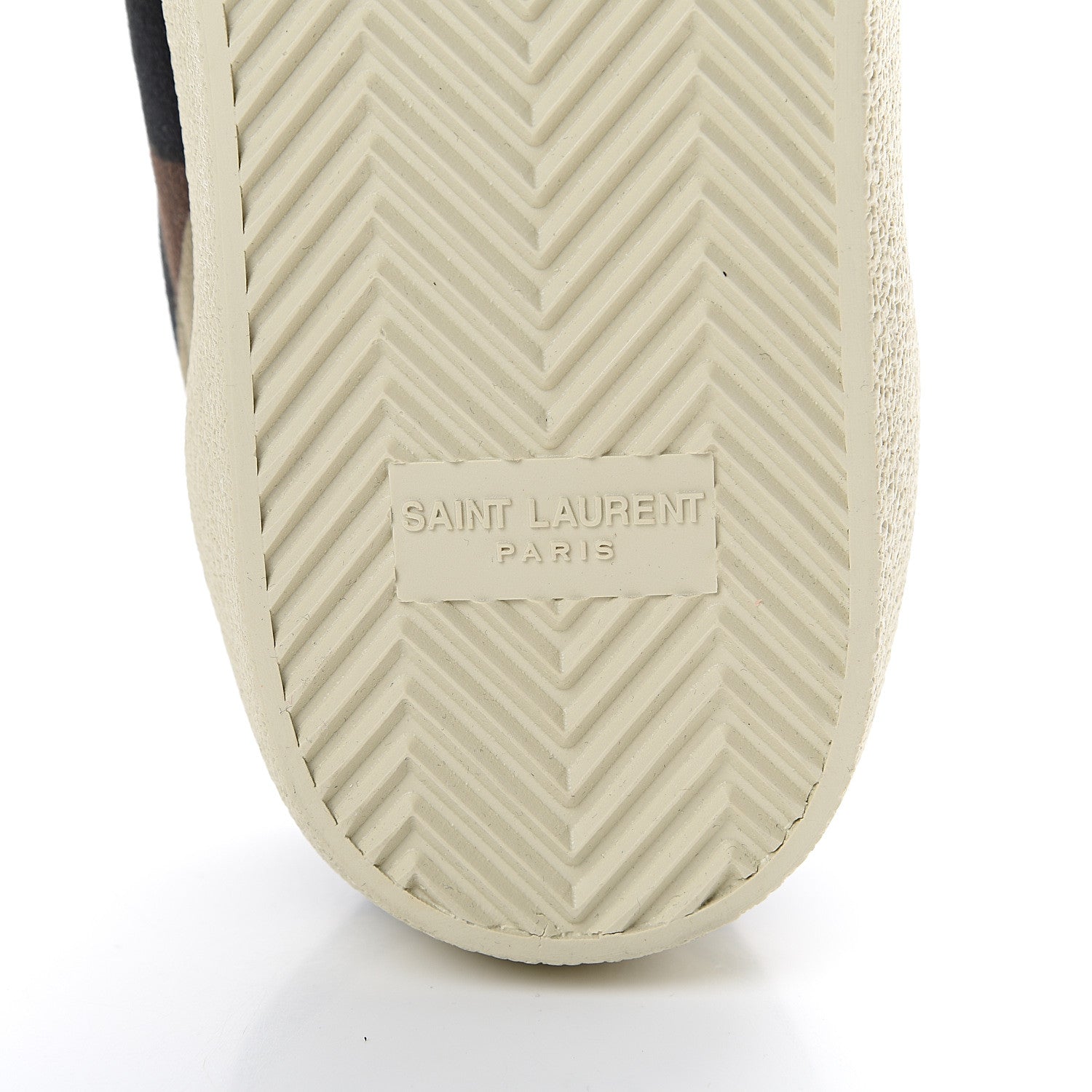 Saint Laurent Canvas Camouflage Signa SL/06 Low Top Sneakers 42 Kaki 6 of 8