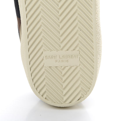 Saint Laurent Canvas Camouflage Signa SL/06 Low Top Sneakers 42 Kaki 6 of 8