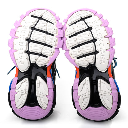 Balenciaga Mesh Fabric Womens Track Sneakers 35 Black Orange Pink 4 of 4