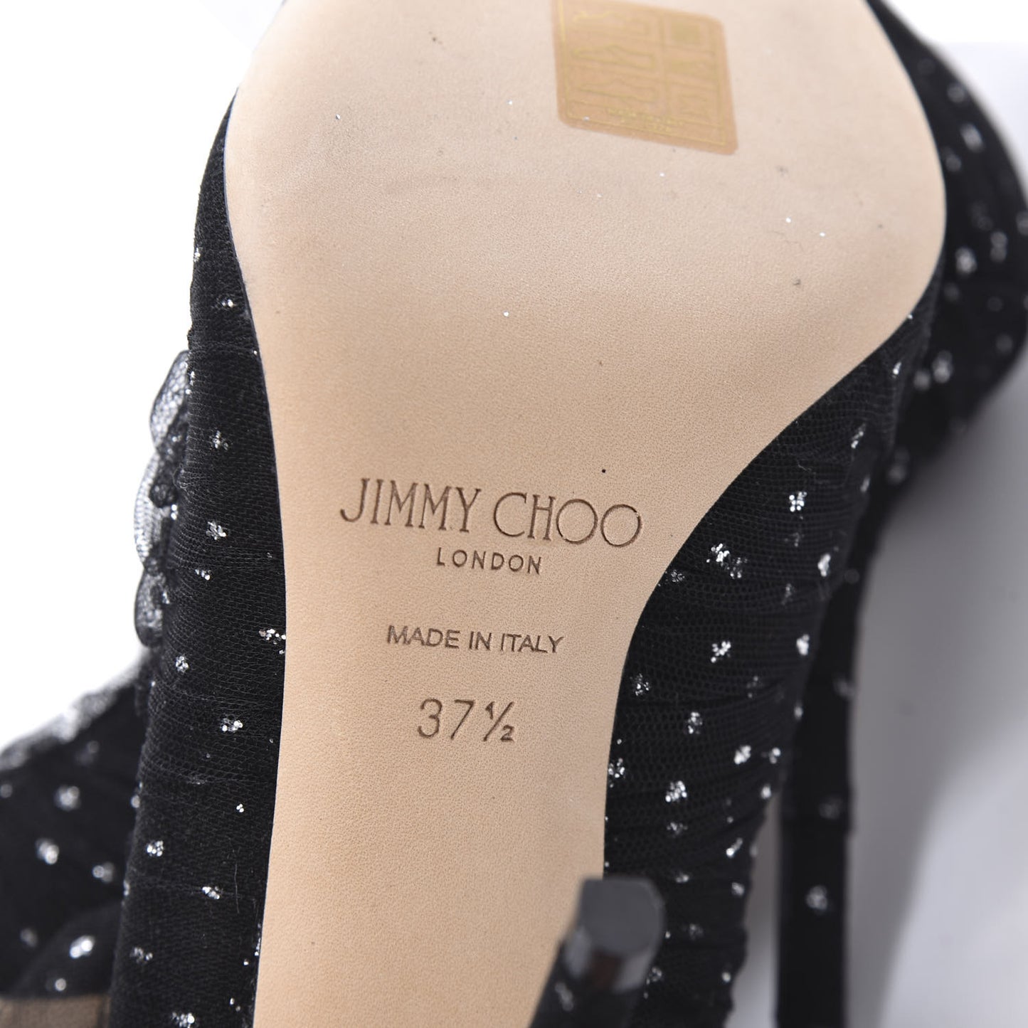 Suede Tulle Lavish 100 Pumps 37.5 Black Silver
