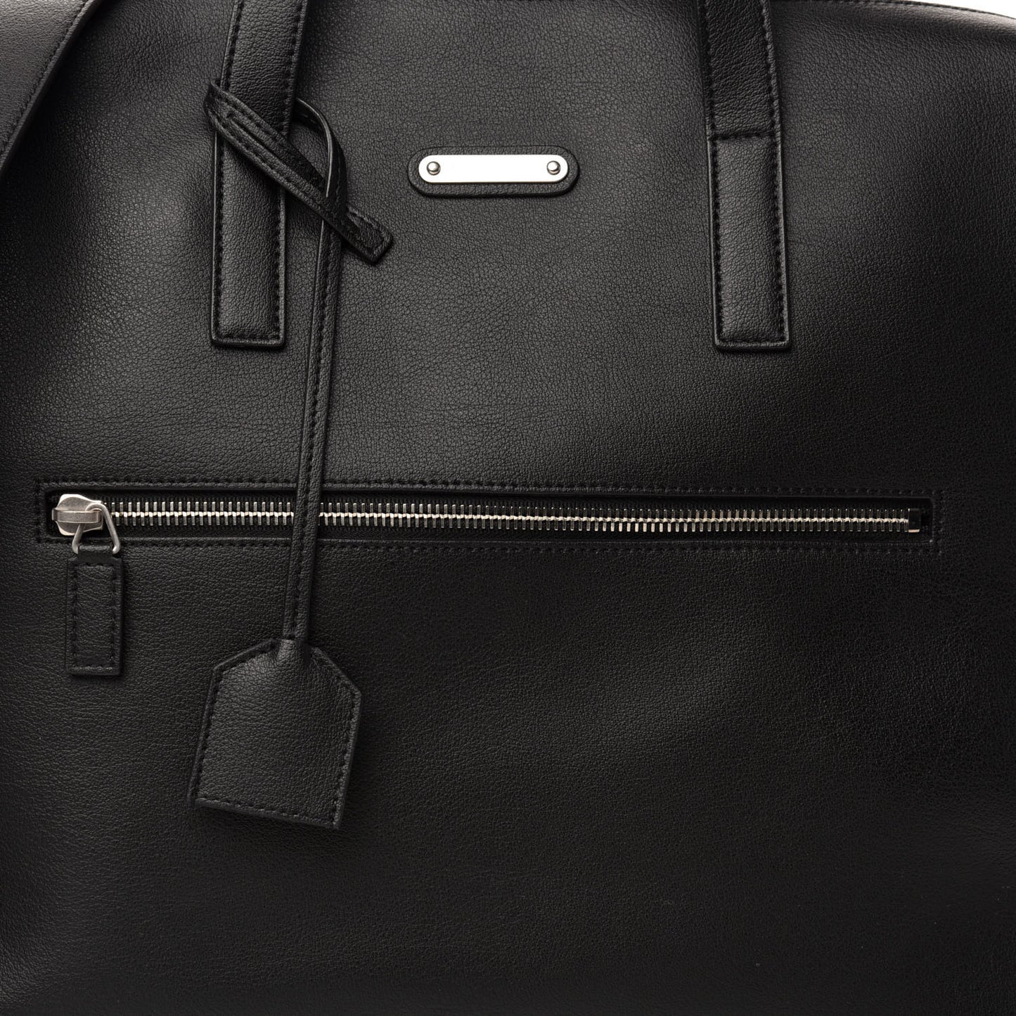 Calfskin Bold Briefcase Black