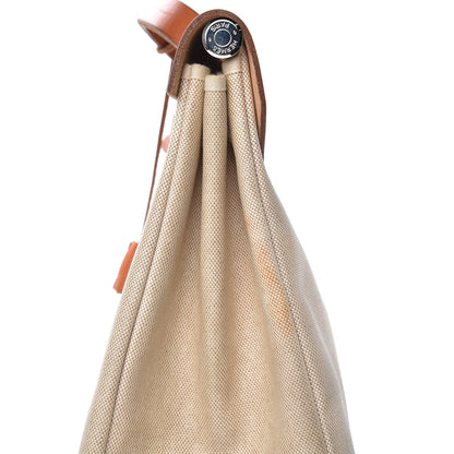 Hermes Toile Vache Calfskin Herbag 40 GM Natural 28 of 29