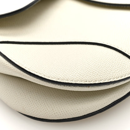 Christian Dior Grained Calfskin Saddle Bag White 9 of 10
