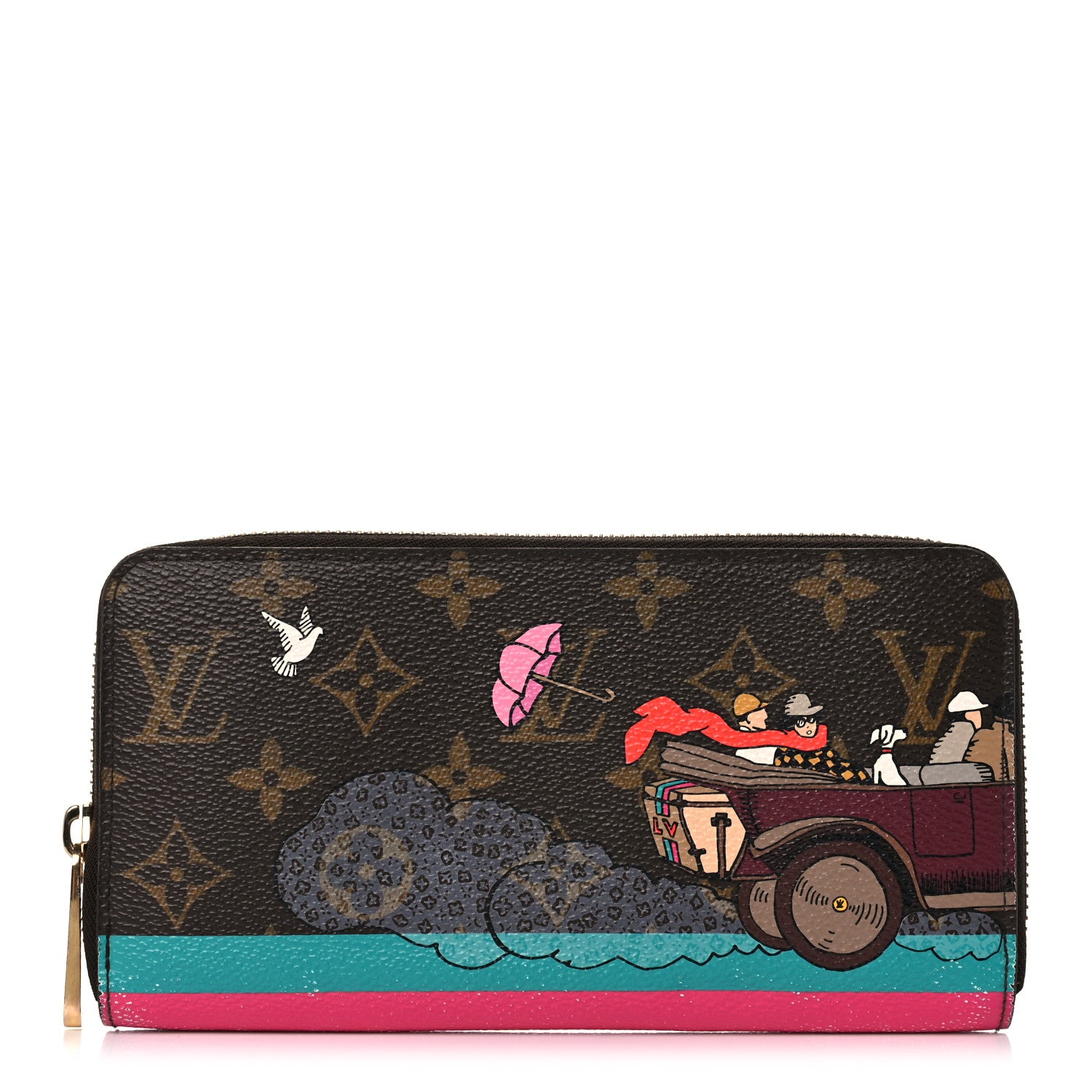 Louis Vuitton Monogram 2015 Christmas Animation Zippy Wallet Hibiscus 1 of 14