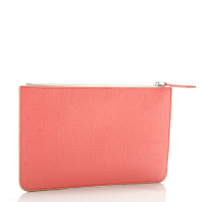 Fendi Vitello Elite Crystal Eye Monster Zip Pouch Bellini Multicolor 3 of 8