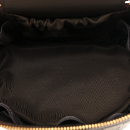 Gucci GG Supreme Monogram Textured Calfskin Web Ophidia Vanity Cosmetic Case Beige Ebony New Acero 5 of 10