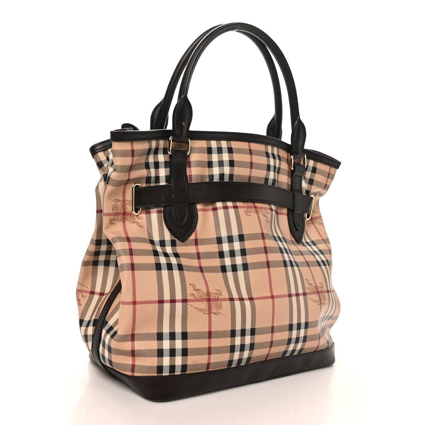 Haymarket Check Medium Golderton Tote Chocolate
