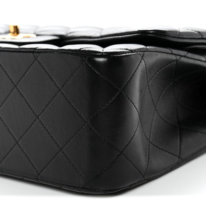 Chanel Lambskin Quilted Jumbo Double Flap Black 10 of 10