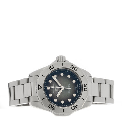 Tag Heuer Stainless Steel Diamond 30mm Aquaracer Professional 200 Automatic Watch Black WBP2410 2 of 5