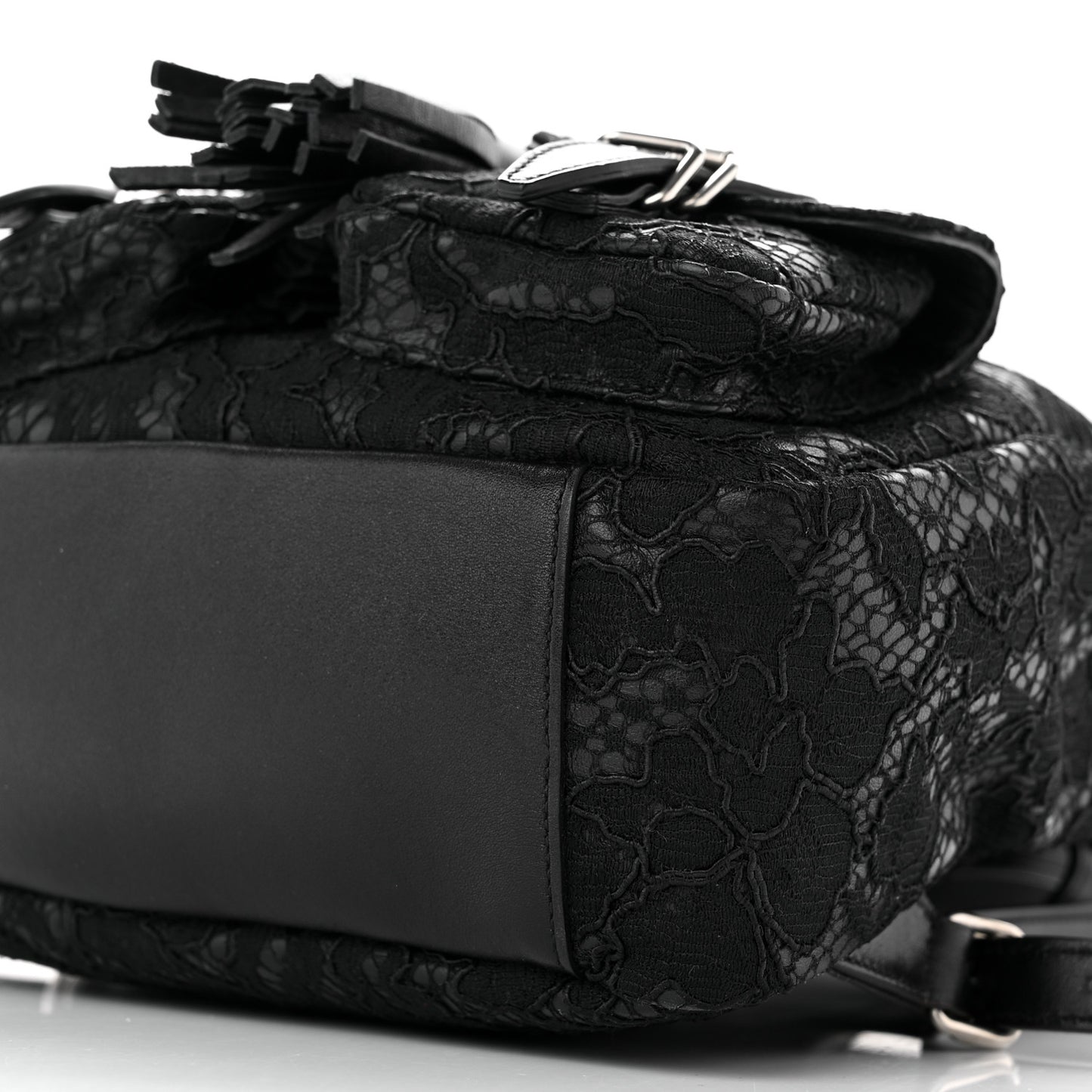 Lace Calfskin Festival Backpack Black